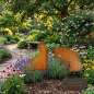 Preview: Metall-Gartenstecker „Katze“ im Rostlook – stilvolle Deko für Garten & Blumentopf